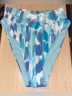 Aerie Crossover High Waisted High Cut Cheeky Bikini Bottoms